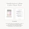 manifestogram - DMCCCS-divine manifestation colour codes cheat sheet