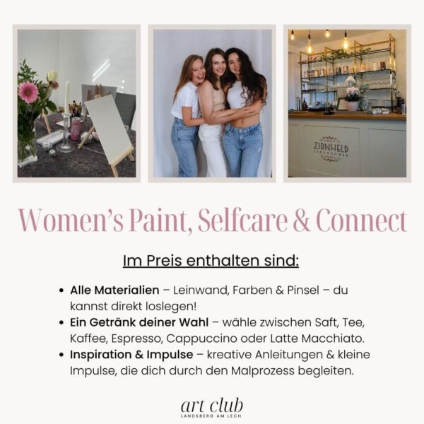 Women's Paint, Selfcare & Connect - Internationaler Frauentag - Art Club Landsberg