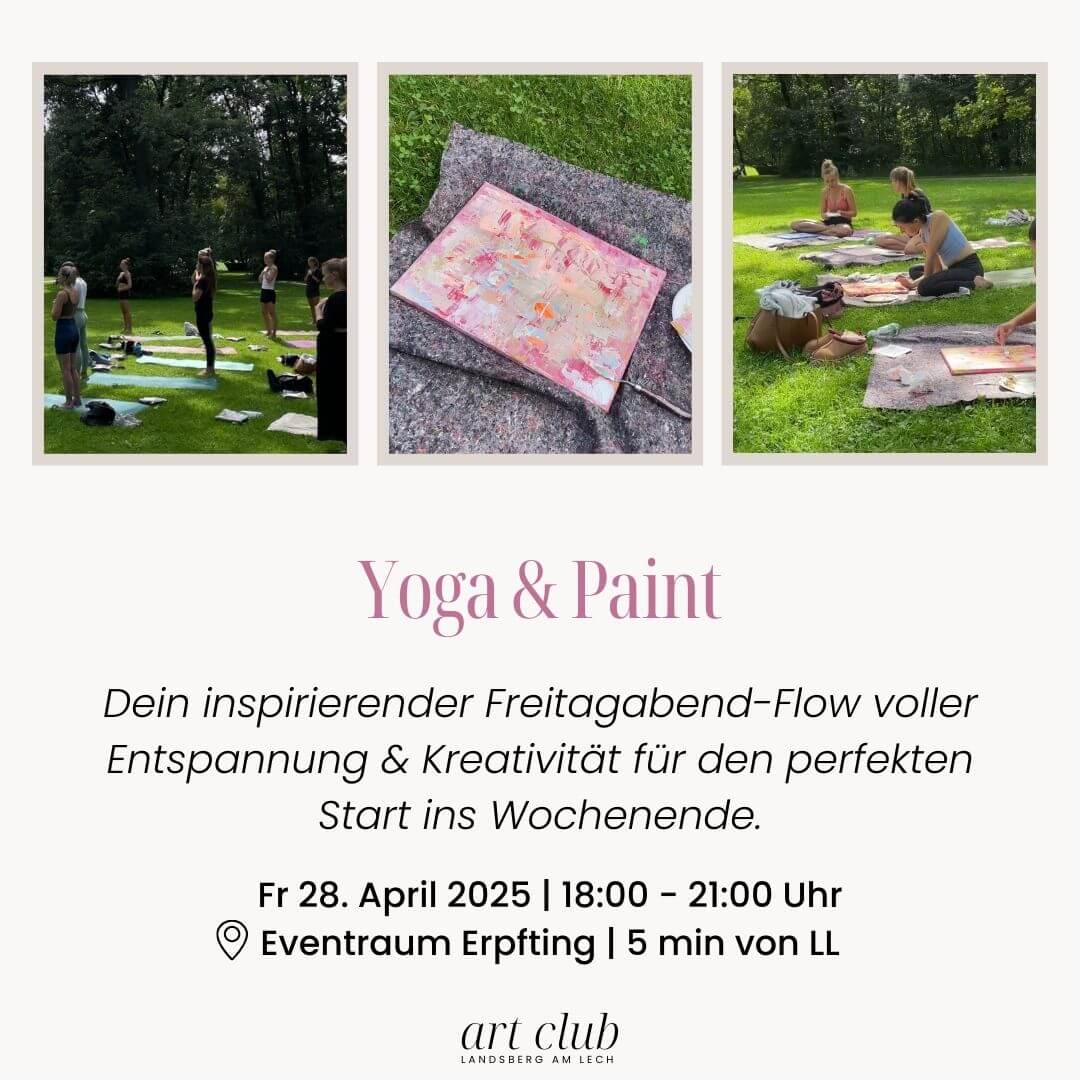 Yoga & Paint Special | Dein kreativer Abend mit Yoga, Malen & Entspannung