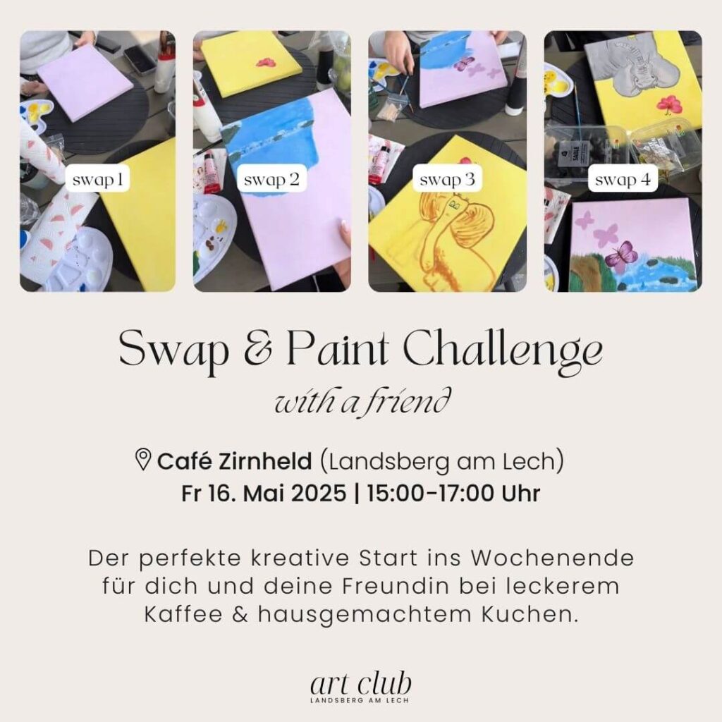 Swap and Paint Event Art Club Landsberg