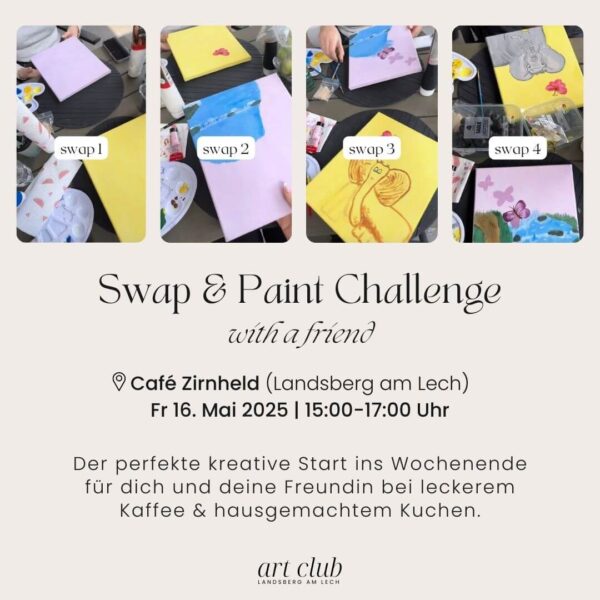 Swap and Paint Event Art Club Landsberg