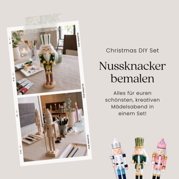 DIY Nussknacker bemalen Set für euren kreatievn Mädelsabend