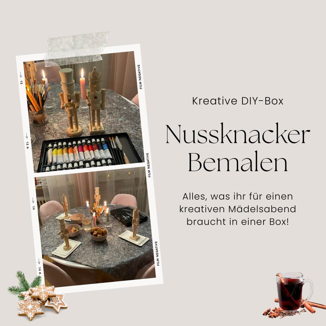 DIY Nussknacker aus Holz zum Bemalen