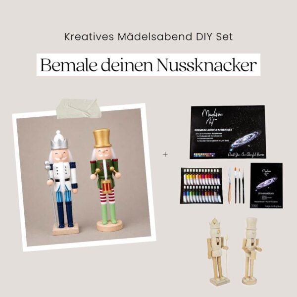 Nussknacker bemalen DIY Set