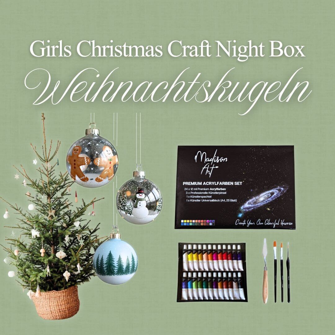 Weihnachtskugeln bemalen | Christmas Craft Box