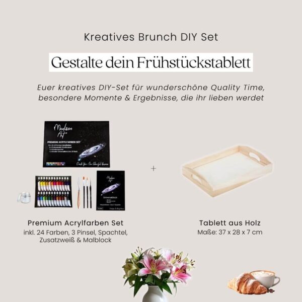 DIY Frühstückstablett bemalen im Art Club Landsberg
