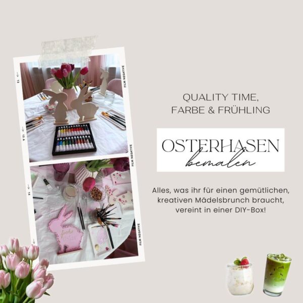 DIY Osterhase bemalen aus Holz - Kreative Quality Time