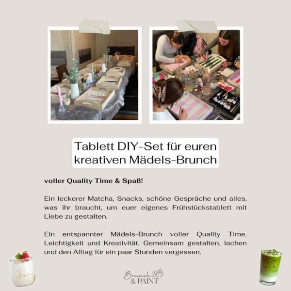 DIY Tablett bemalen Mädelsbrunch