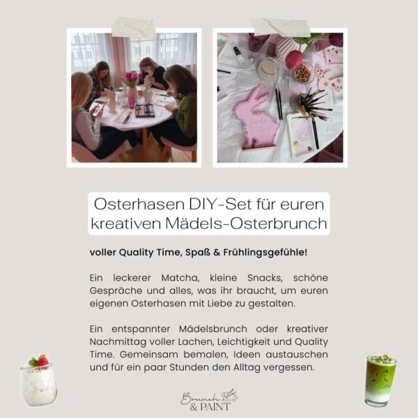 Holz-Osterhasen bemalen - Oster-Mädelsbrunch