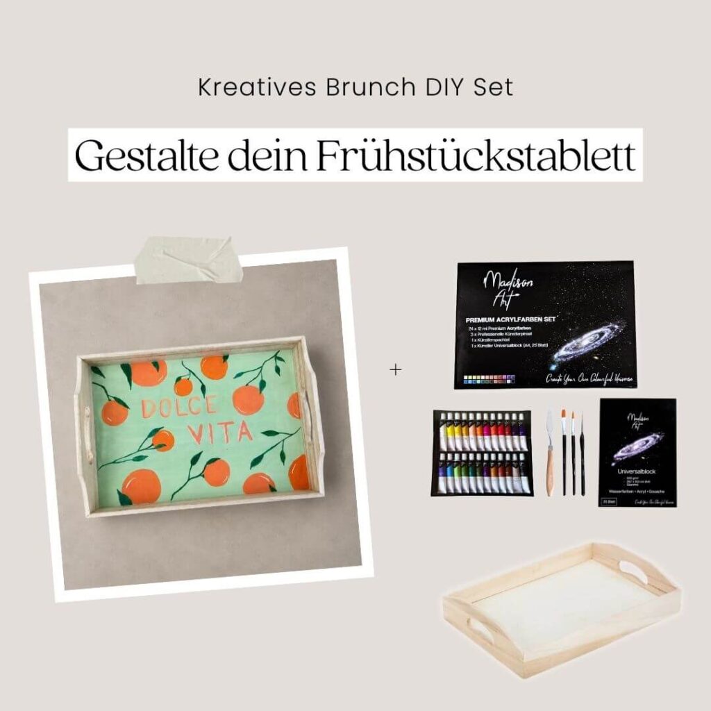 Kreatives DIY Tablett Set by Art Club Landsberg