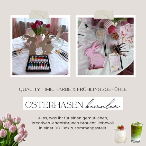 DIY Osterhase bemalen - DIY-Box für kreativen Mädelsbrunch
