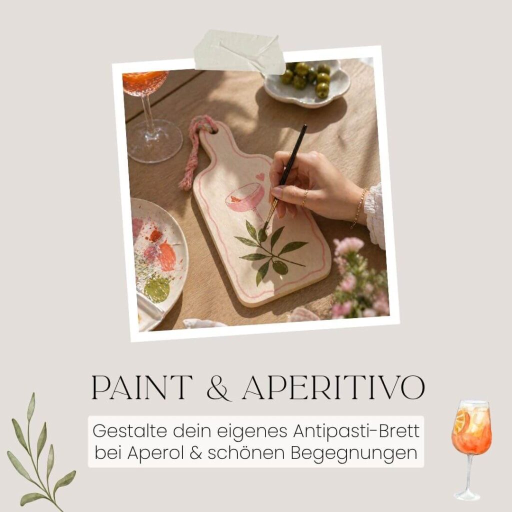 Paint & Aperitivo - Antipasti-Brett bemalen - Art Club Landsberg am Lech