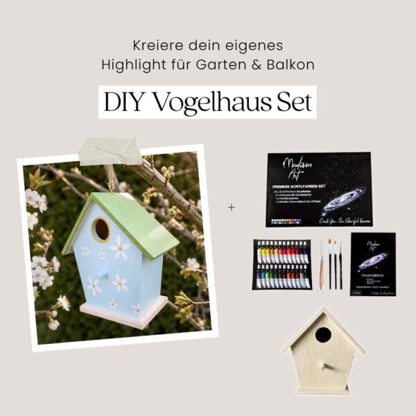 Kreatives DIY Vogelhaus Set by Art Club Landsberg
