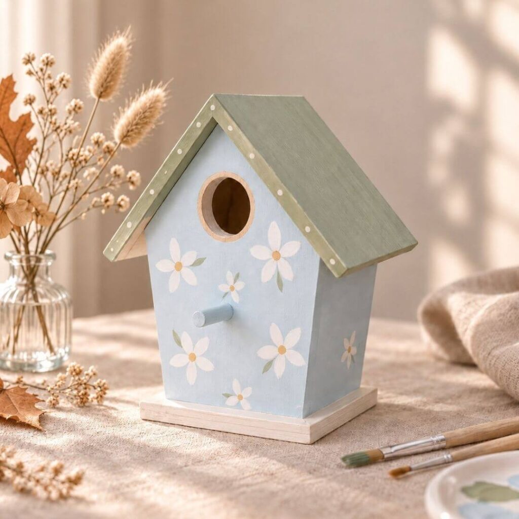 Scandi Birdhouse DIY Set - DIY Vogelhaus bemalen