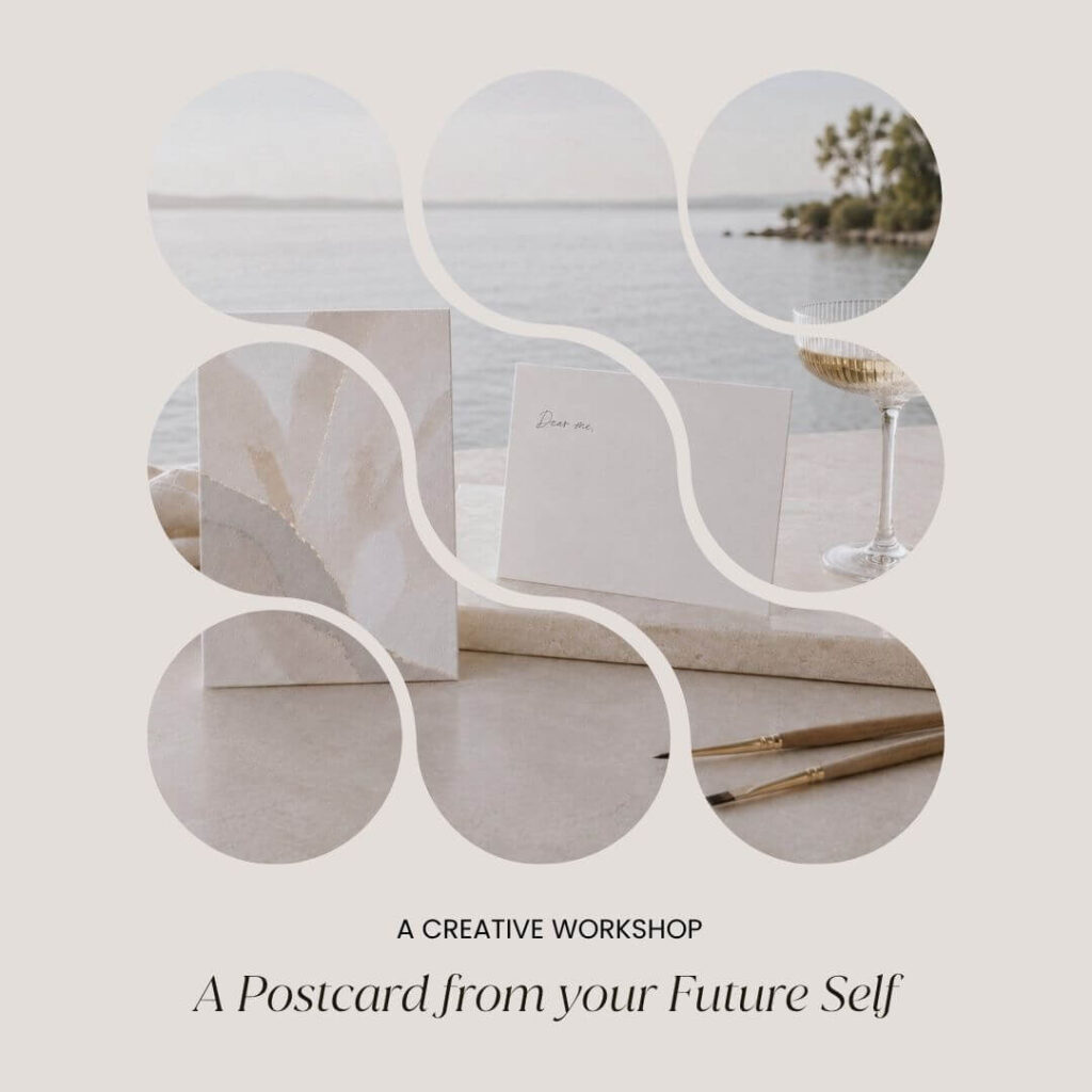 A Postcard to your Future Self - Kreativ-Workshop am Lech - art club landsberg