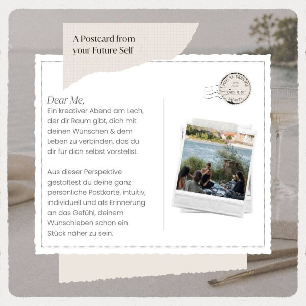 Dear Me - A Postcard of your Future Self - Kreativ Workshop Landsberg am Lech Dear Me - A Postcard of your Future Self - Kreativ Workshop Landsberg am Lech