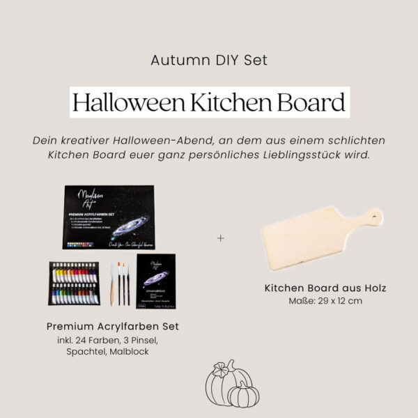 DIY Kitchen Board Halloween Edition - Autumn DIY Set by Art Club Landsberg DIY Kitchen Board Halloween Edition - Autumn DIY Set by Art Club Landsberg