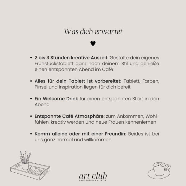 Kreativ Abend - Tablett bemalen Gauting Das FE - was dich erwartet Kreativ Abend - Tablett bemalen Gauting - was dich erwartet